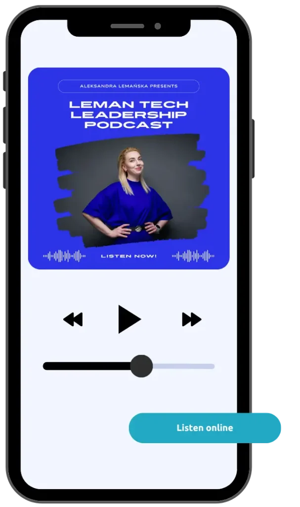 Phone with a podcast cover